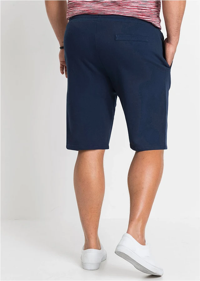 Sweat bermuda regular fit, Kleur: donkerblauw