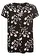 Blouse van viscose met korte mouwen, Kleur: zwart gebloemd