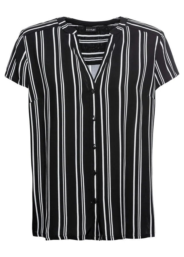 Bluză cu mâneci scurte din viscoză 100%