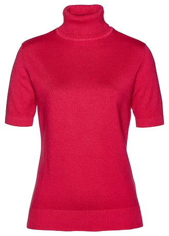 Coltrui met korte mouwen, Kleur: granaatrood