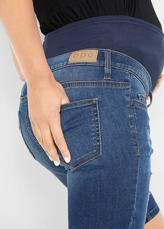 Těhotenské džínové bermudy, Regular Fit • modrý denim • bonprix obchod