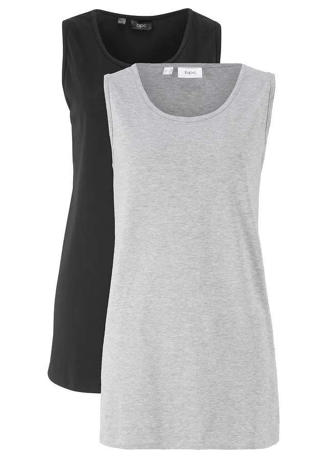 Dlhý top basic, 2 ks v balení
