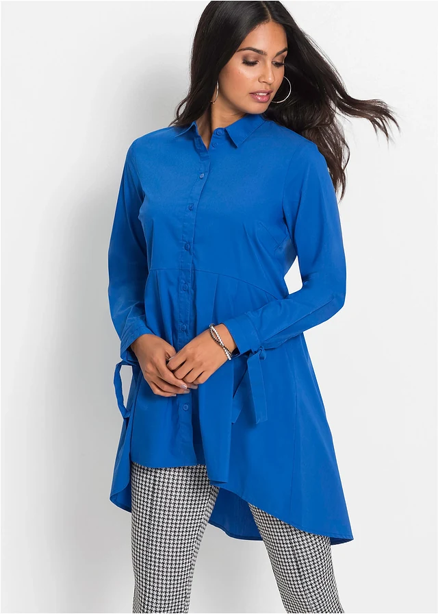 High-low blouse • azuurblauw • product-page.page-title-suffix