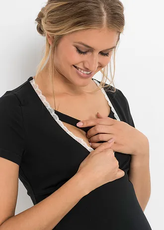 Kojicí pyžamo • černá s potiskem • bonprix obchod