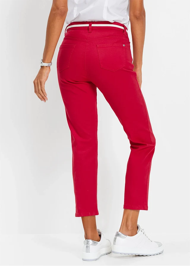 7/8 stretchbroek, Kleur: granaatappel