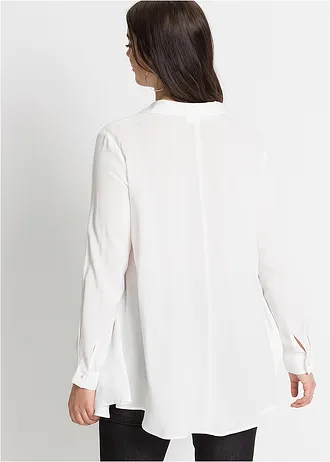 Blouse van viscose, Kleur: wit