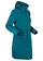 Lange softshell jas, waterafstotend, Kleur: petrolblauw