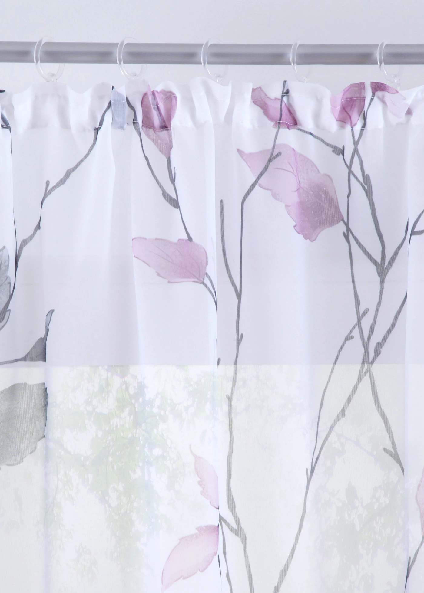 Gordijn van lichte voile (1 stuk) • roze-wit-grijs • bonprix online shop