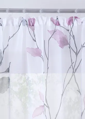 Transparant gordijn • roze-wit-grijs • bonprix online shop