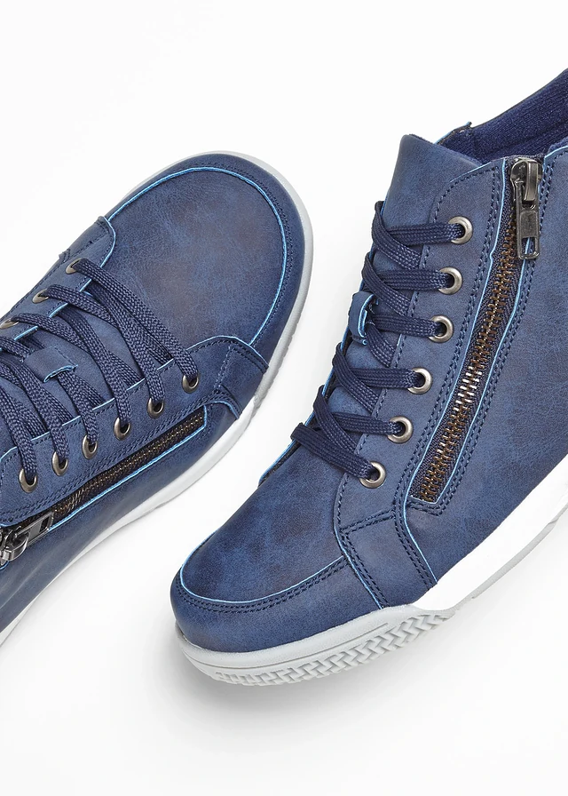 Hoge sneakers, Kleur: donkerblauw