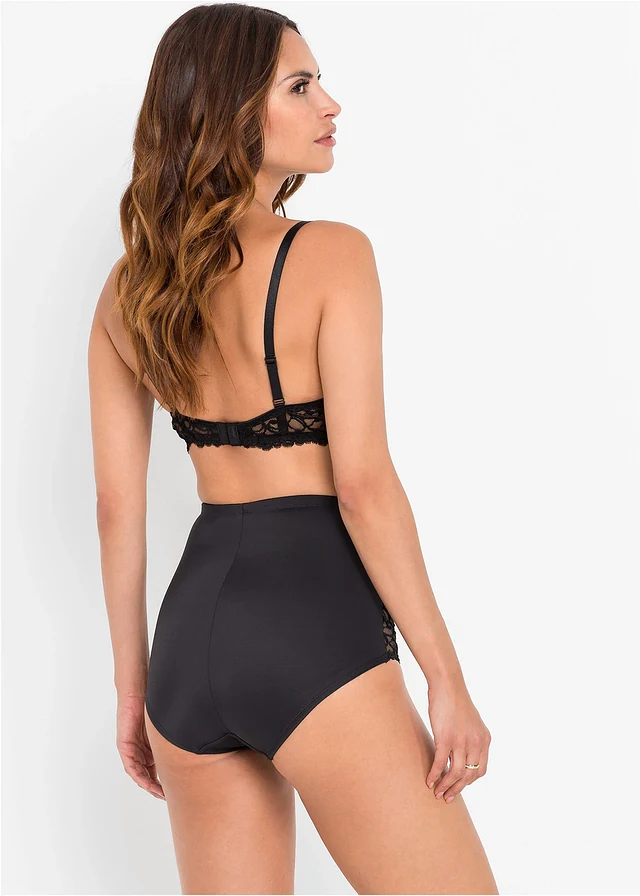 Figi panty shape, średni stopień modelowania sylwetki, kolor: czarny