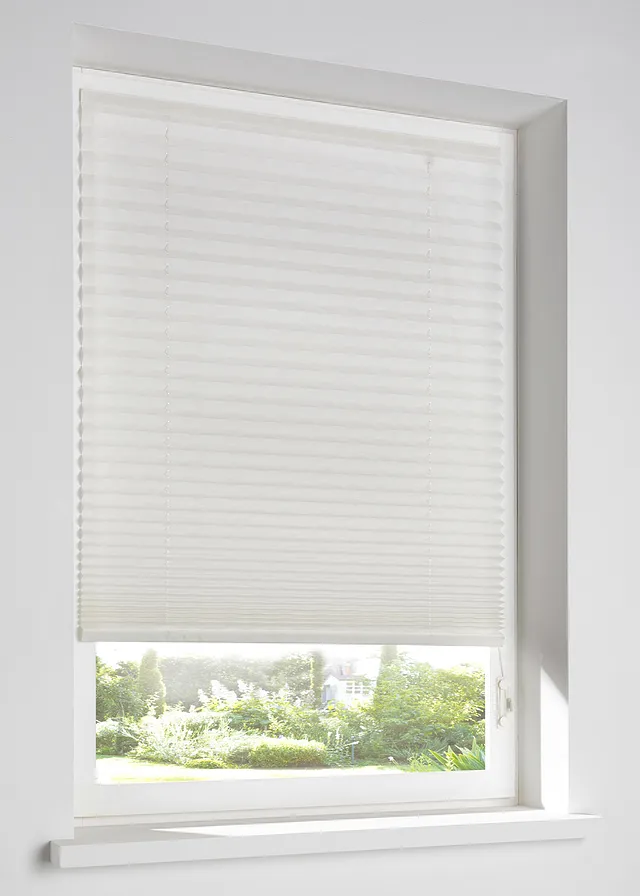 Verduisterend plisségordijn met klittenband • wit • bonprix online shop