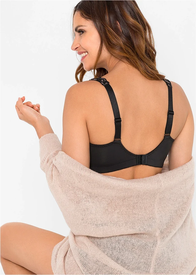 Soutien-gorge minimiseur sans armatures à bretelles rembourrées • noir/beige craie • product-page.page-title-suffix
