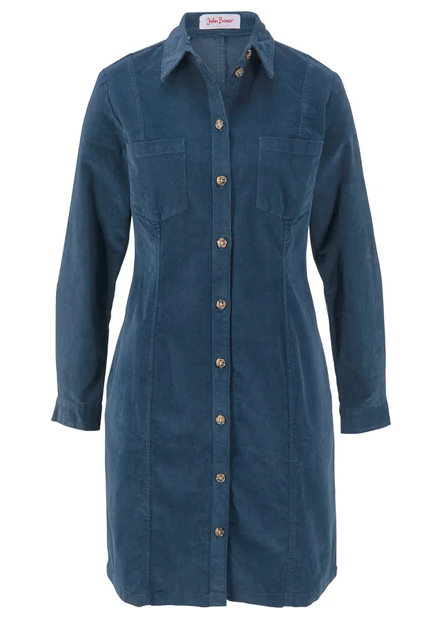 Strečové šaty z kordu