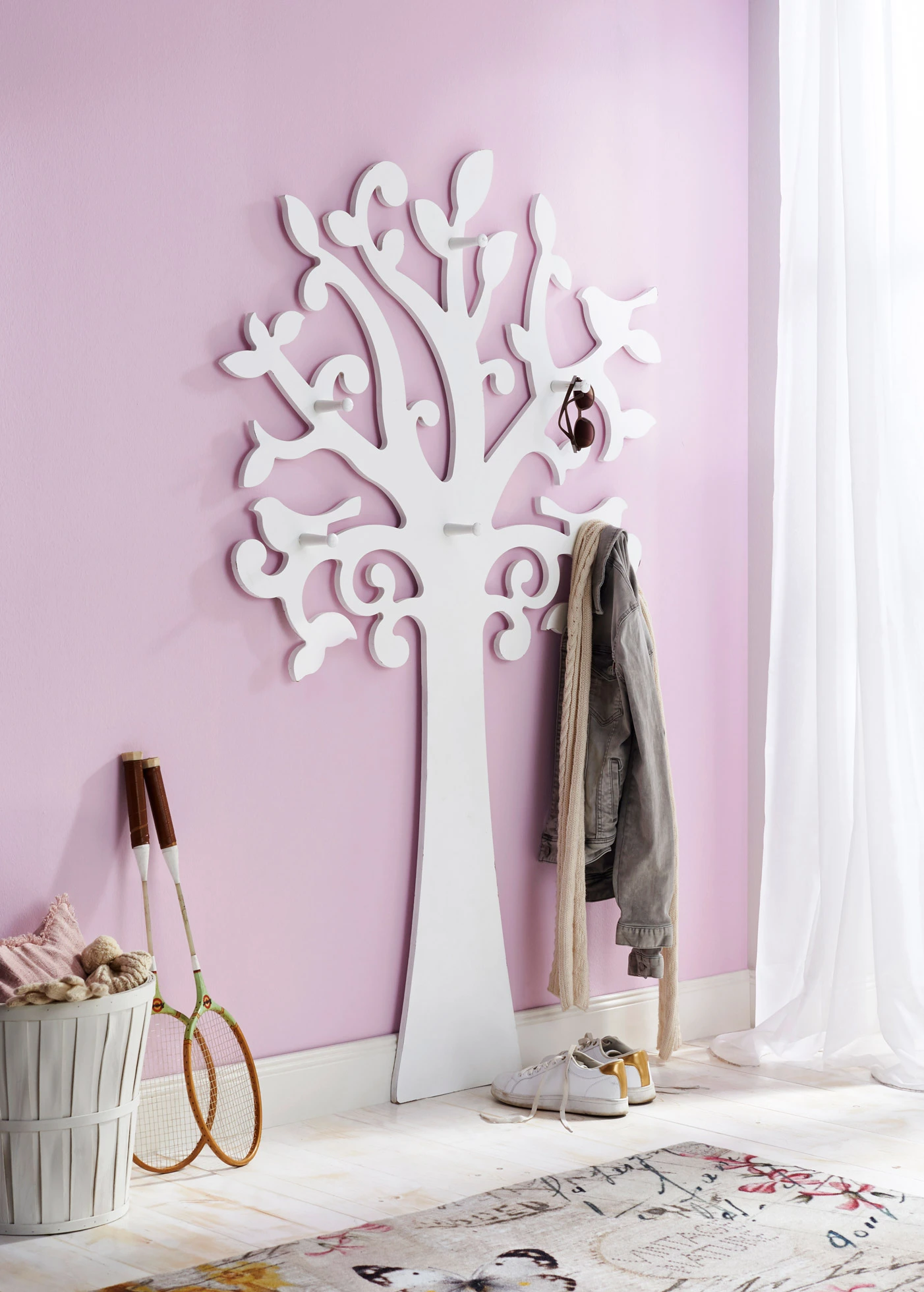 Deurmat met vlinder • crème • bonprix online shop