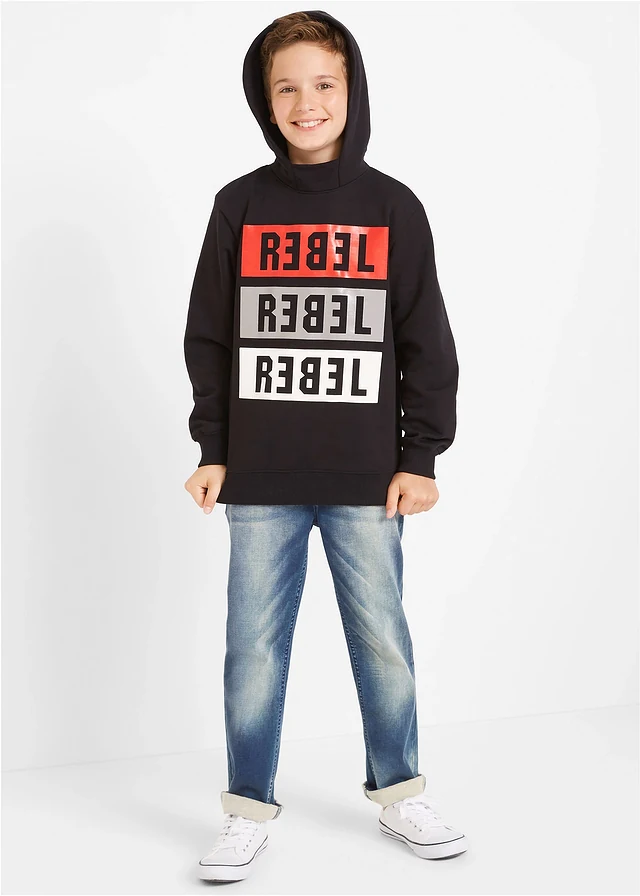 Regular fit instap jogging jeans, straight • blauw denim • product-page.page-title-suffix
