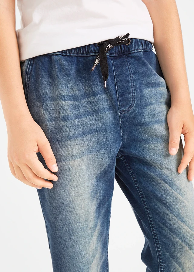 Regular fit instap jogging jeans, straight • blauw denim • product-page.page-title-suffix