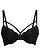 Vyztužená podprsenka s jemnou krajkou, barva: černá