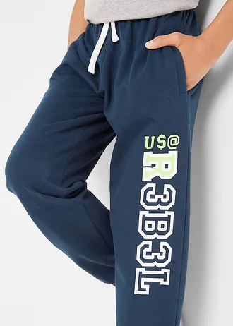 Chlapčenské tepláky s potlačou • tmavomodrá • obchod bonprix