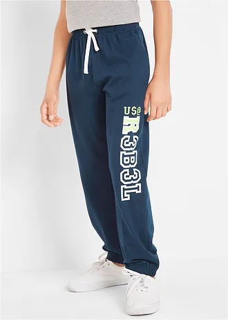 Chlapčenské tepláky s potlačou • tmavomodrá • obchod bonprix