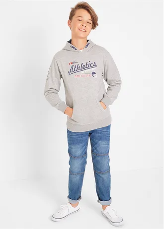 Strečové džíny se zesílenou kolenní partií, Regular Fit, barva: modrý denim