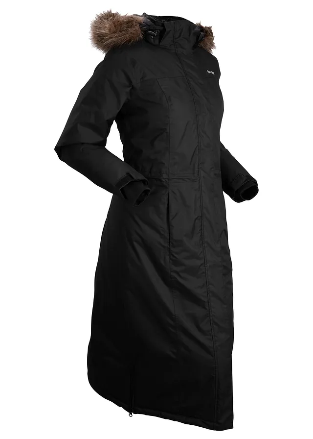 Pardesiu outdoor cu imitație de blană, impermeabil