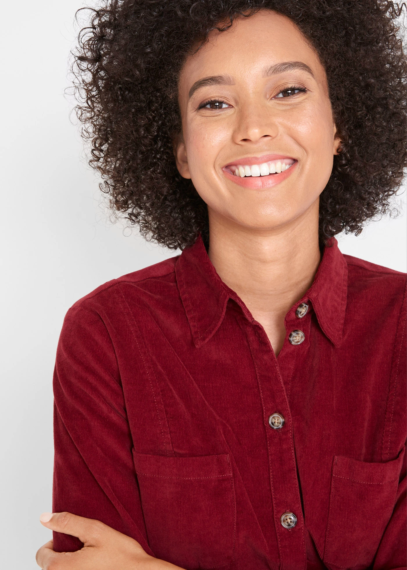 Manšestrové strečové šaty • kaštanově červená • bonprix obchod