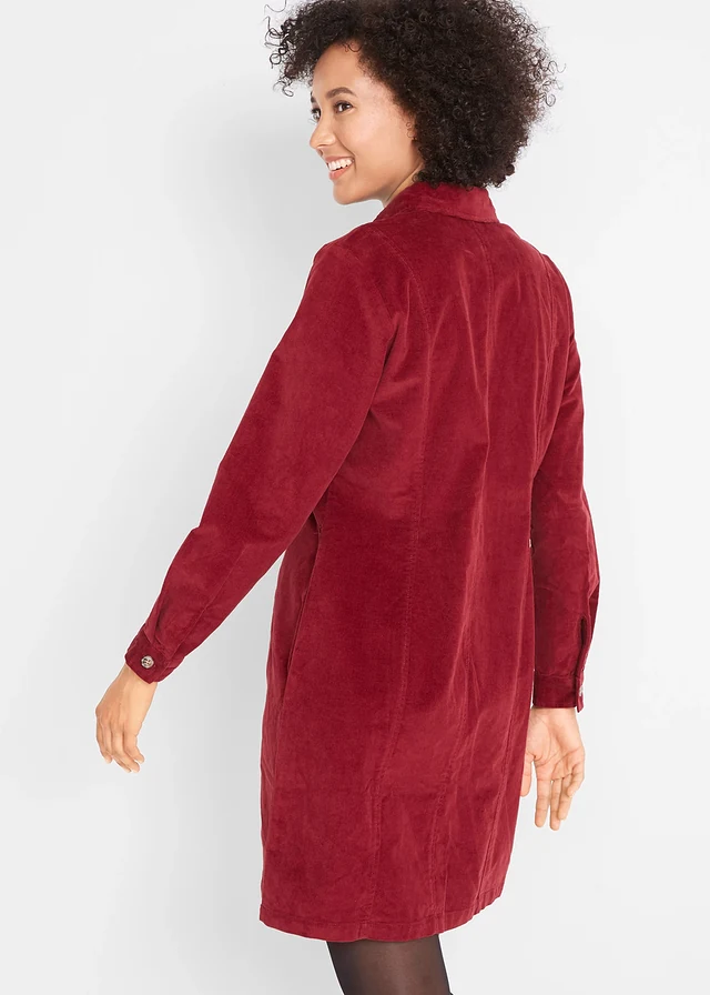 Robe en velours côtelé extensible • rouge châtaigne • product-page.page-title-suffix