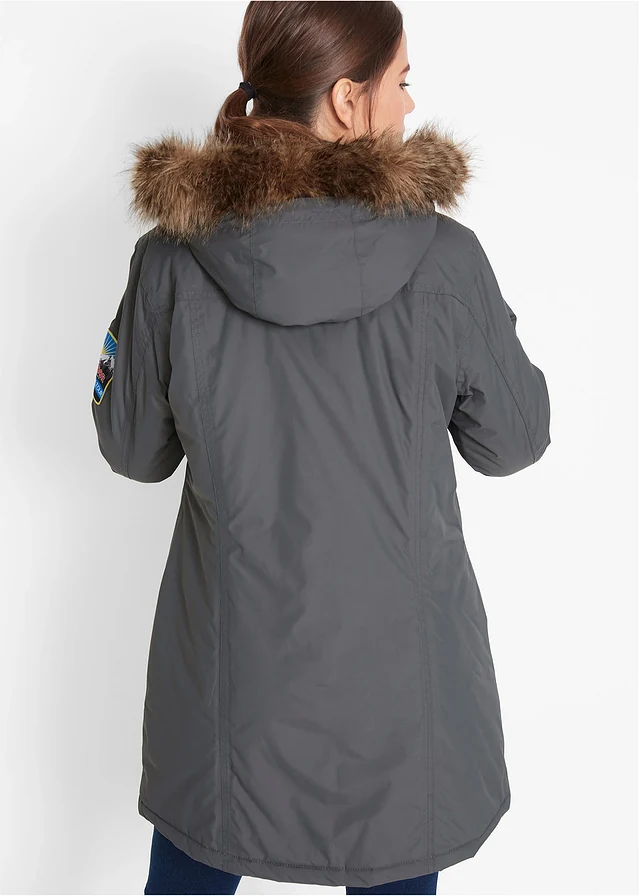 Parka outdoor imperméable et technique à capuche • anthracite • product-page.page-title-suffix