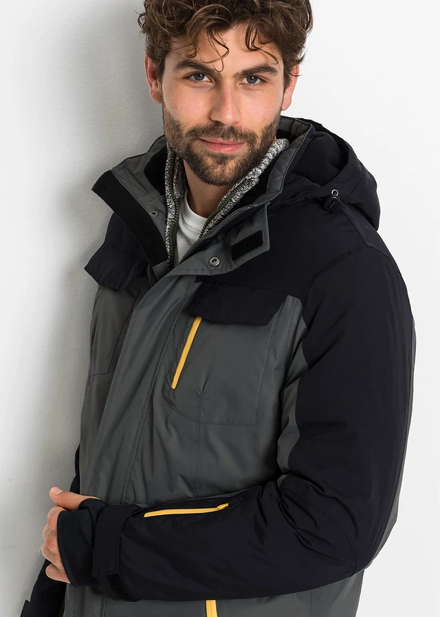Outdoor winterjas • antraciet-zwart • product-page.page-title-suffix