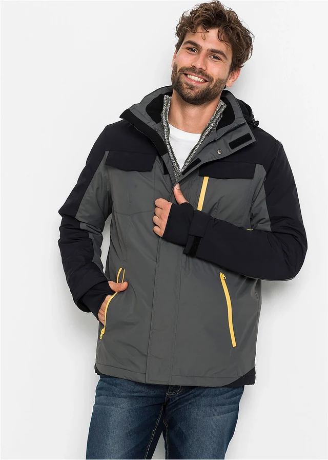 Outdoor winterjas • antraciet-zwart • product-page.page-title-suffix