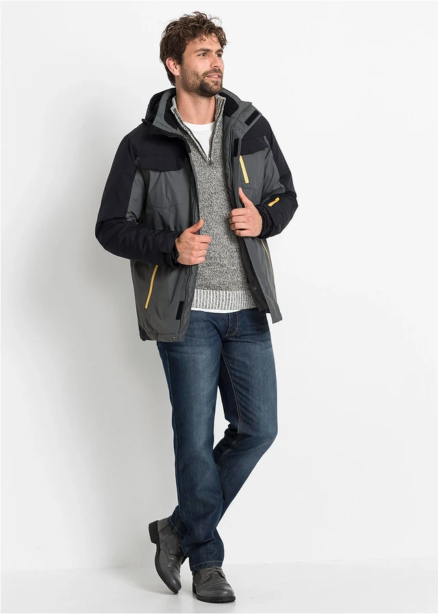 Outdoor winterjas • antraciet-zwart • product-page.page-title-suffix