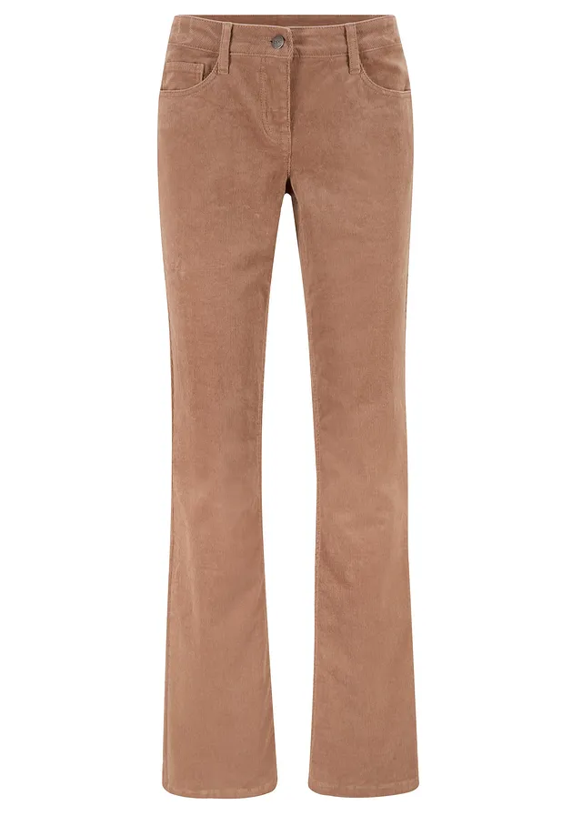 Pantaloni reiaţi cu stretch, evazați