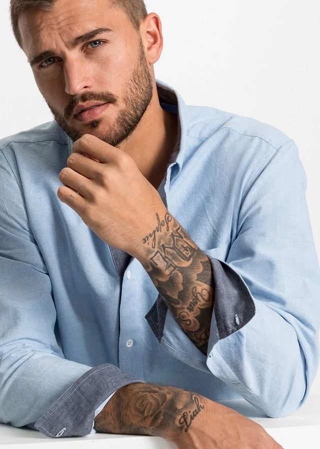 Oxford overhemd van katoen, regular fit • lichtblauw • product-page.page-title-suffix
