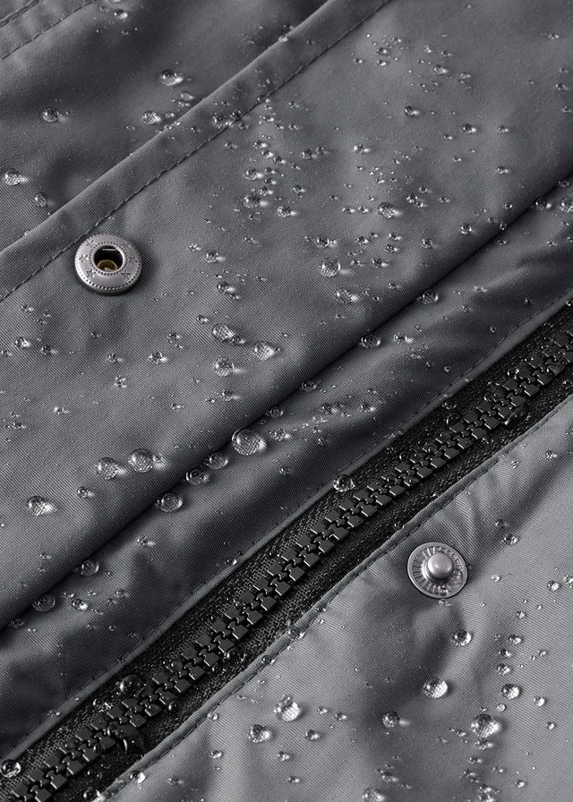 Lange outdoor jas met capuchon, waterdicht • antraciet • product-page.page-title-suffix