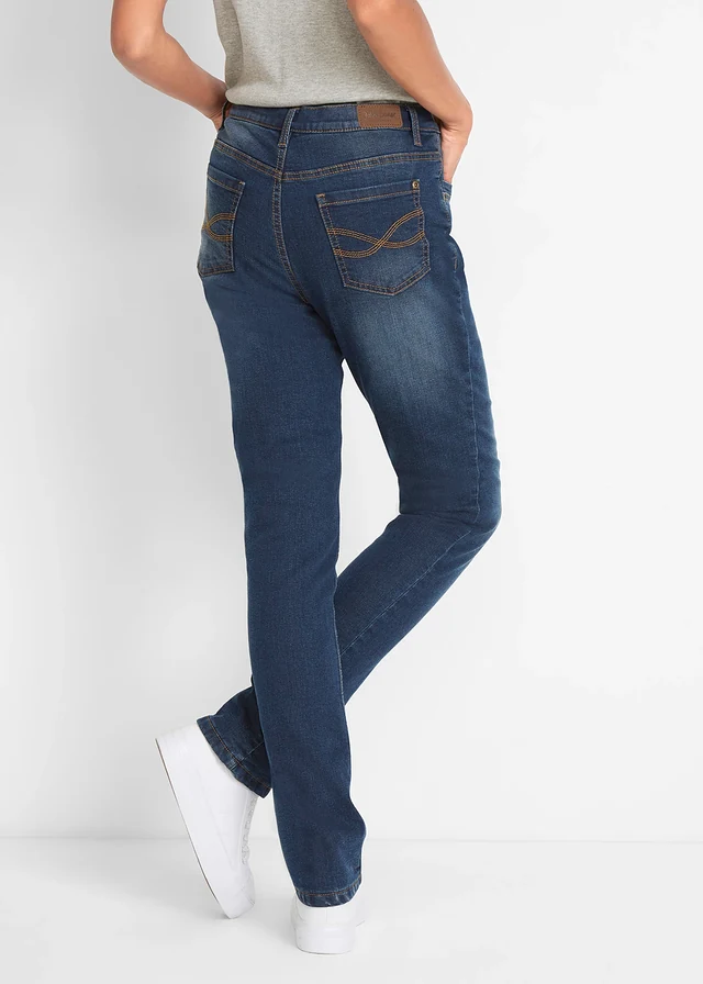 Thermojeans, straight high waist • donkerblauw used • product-page.page-title-suffix