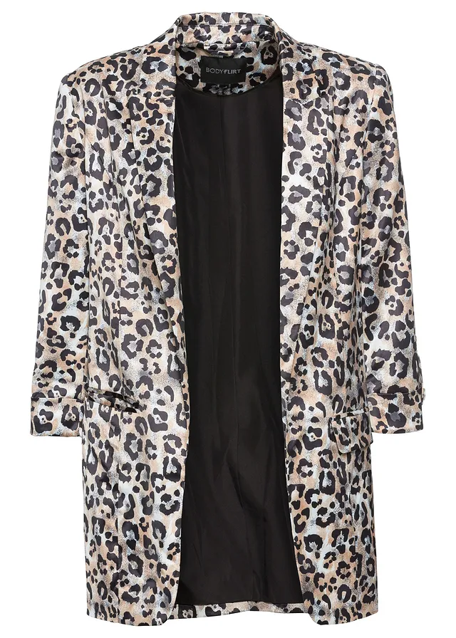 Blazer cu print animal