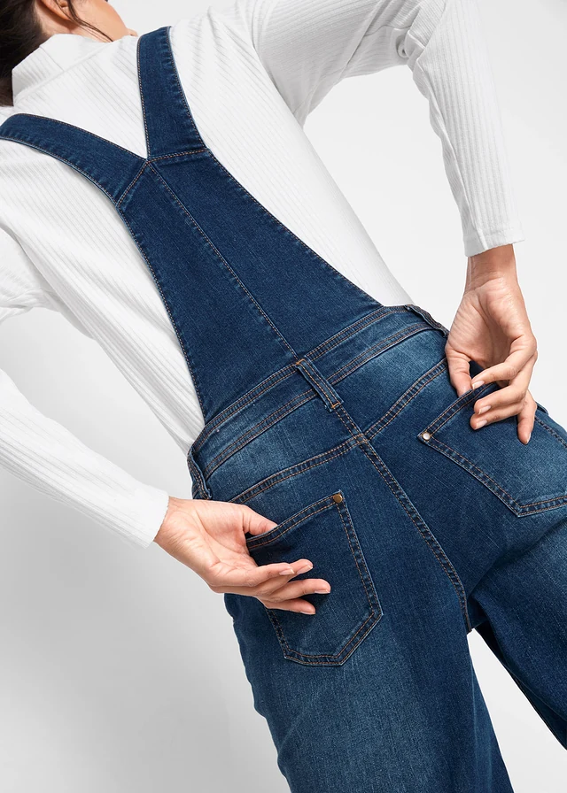 Denim tuinbroek, comfortabel model • blue stone • product-page.page-title-suffix