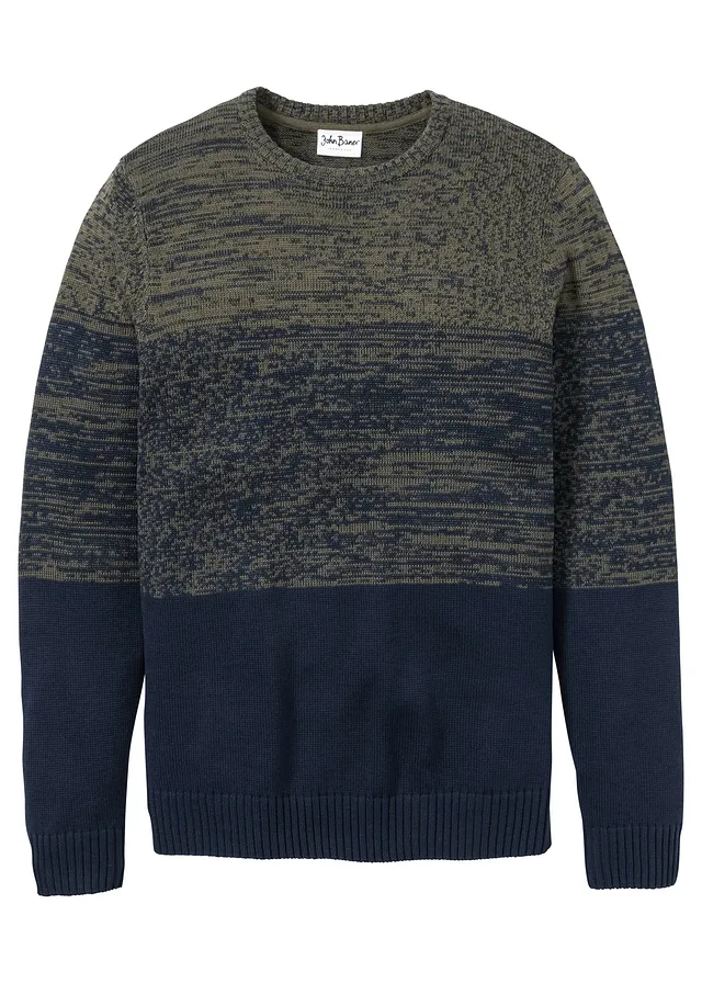 Pulover din tricot fin, cu croi confortabil, cu bumbac
