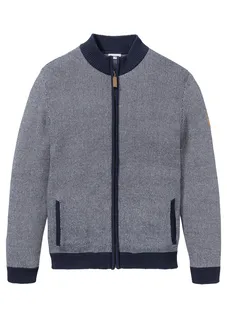 Jachetă din tricot cu ochiuri mari din bumbac 100%