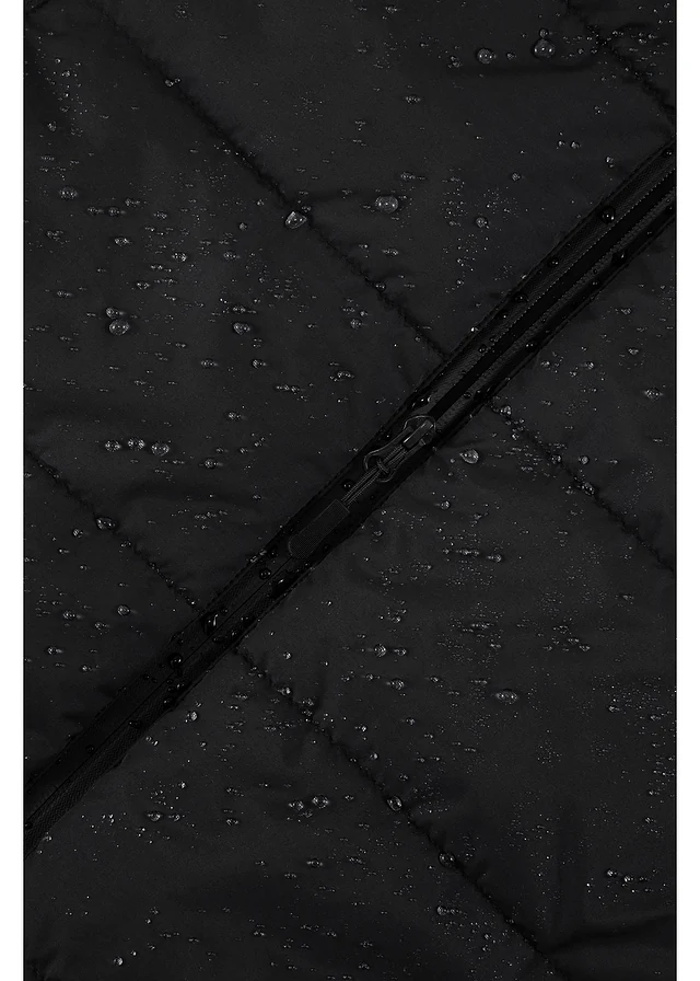 Lange gewatteerde jas, waterafstotend • zwart • product-page.page-title-suffix