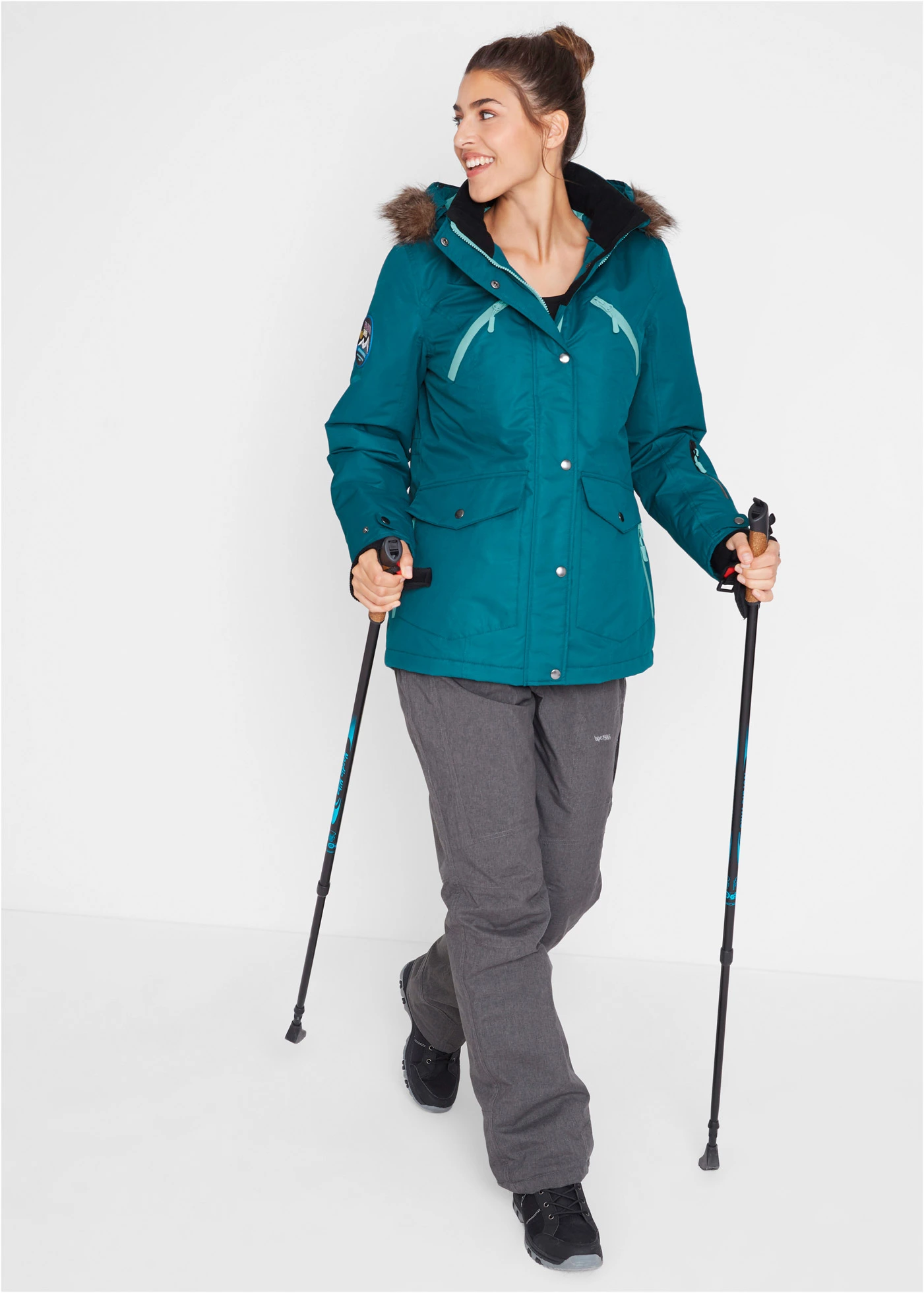 Waterdichte outdoorjas • blauwpetrol • bonprix online shop