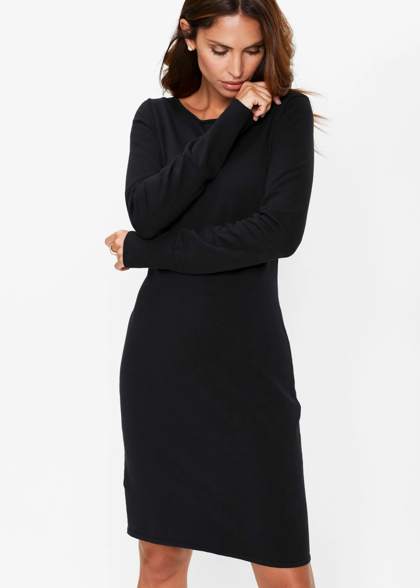 Gebreide jurk • zwart • bonprix online shop