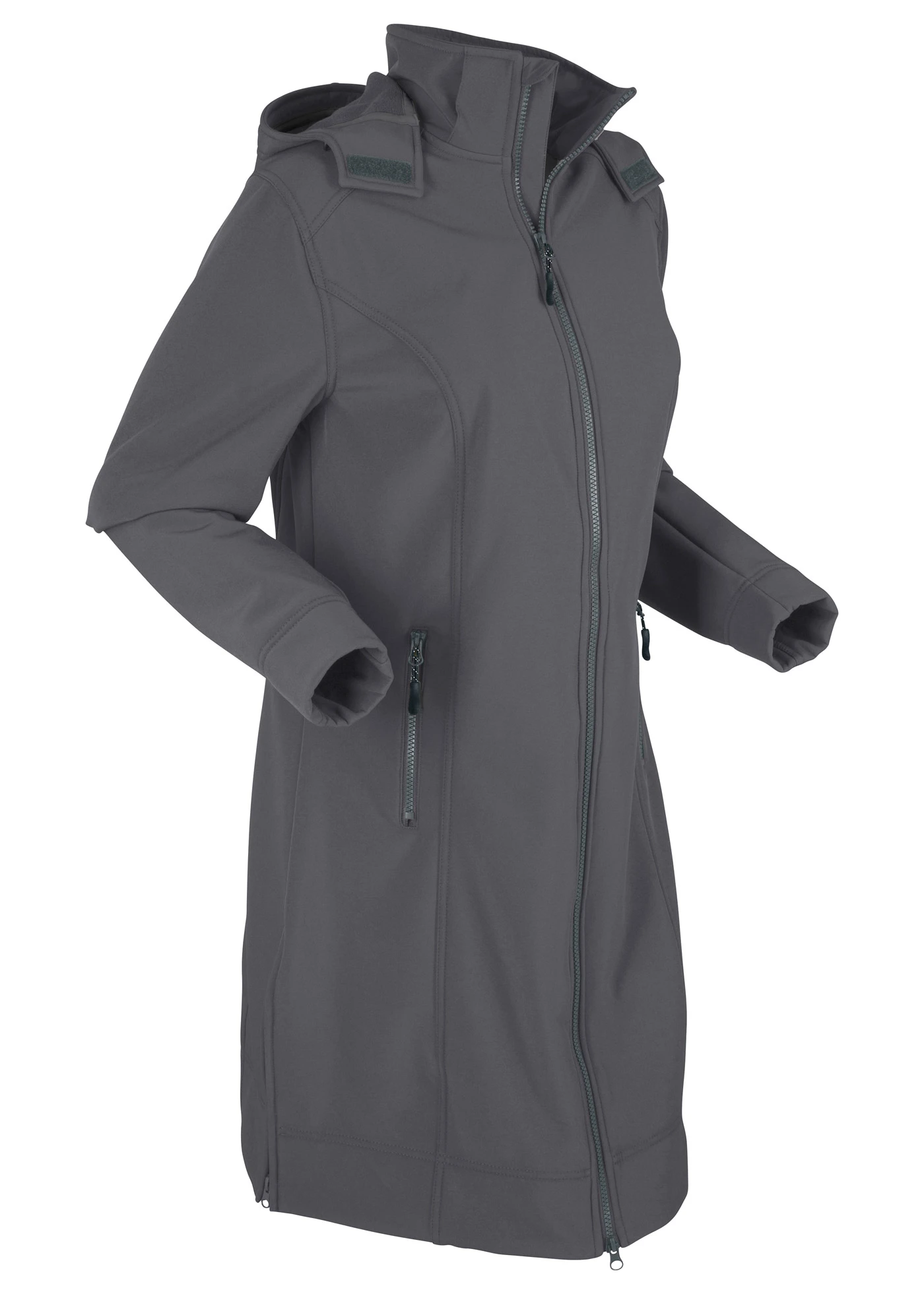 Softshellový kabát, vodoodpudivý • antracitová • bonprix obchod