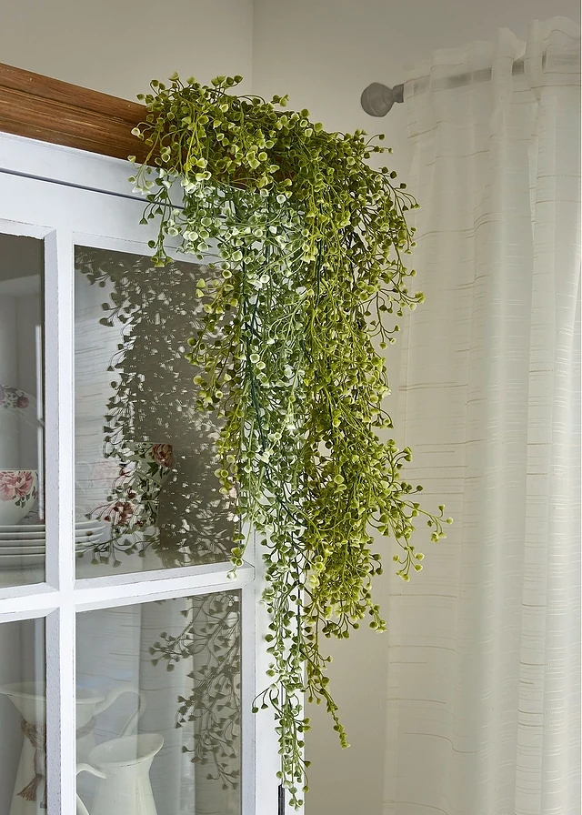 Plante artificielle à petites fleurs • vert/blanc • product-page.page-title-suffix