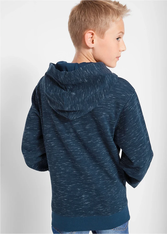 Hoodie van zachte katoenmix • blauw gemêleerd • product-page.page-title-suffix