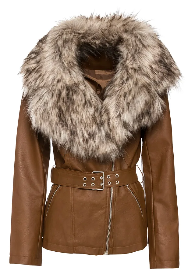 Geacă de imitaţie de piele