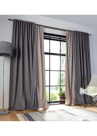 Isolerend gordijn, ook in extra lang (1 stuk) • naturel • bonprix online shop