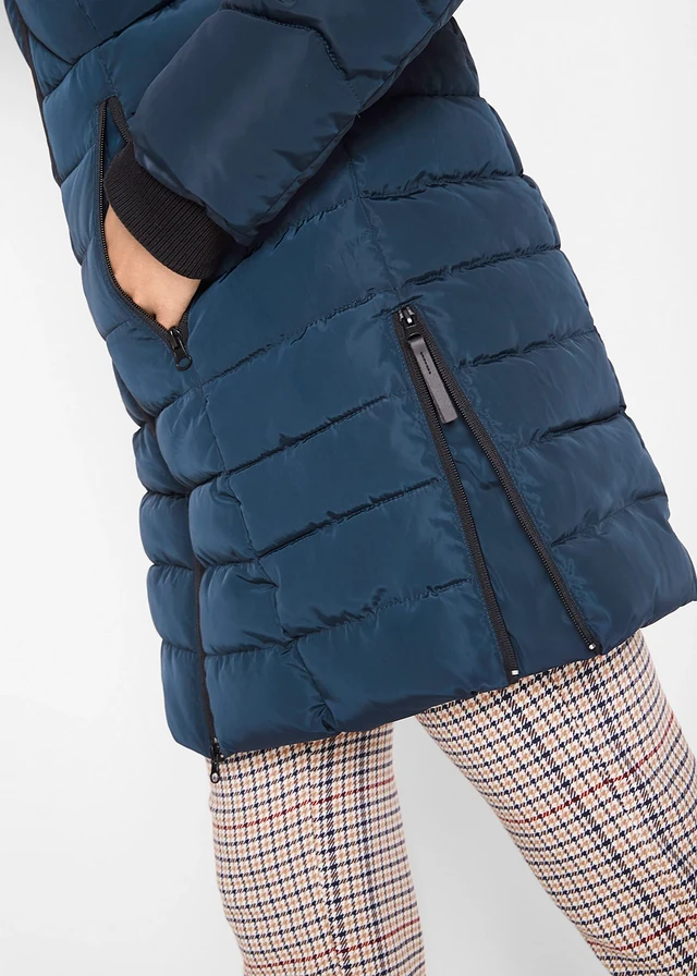 Lange, gewatteerde jas • donkerblauw • product-page.page-title-suffix