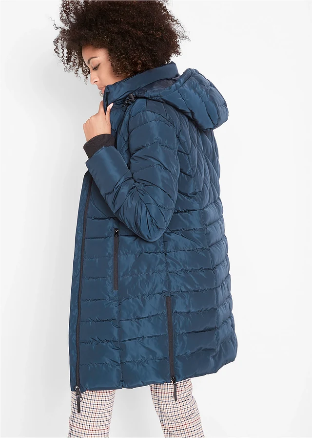 Lange, gewatteerde jas • donkerblauw • product-page.page-title-suffix